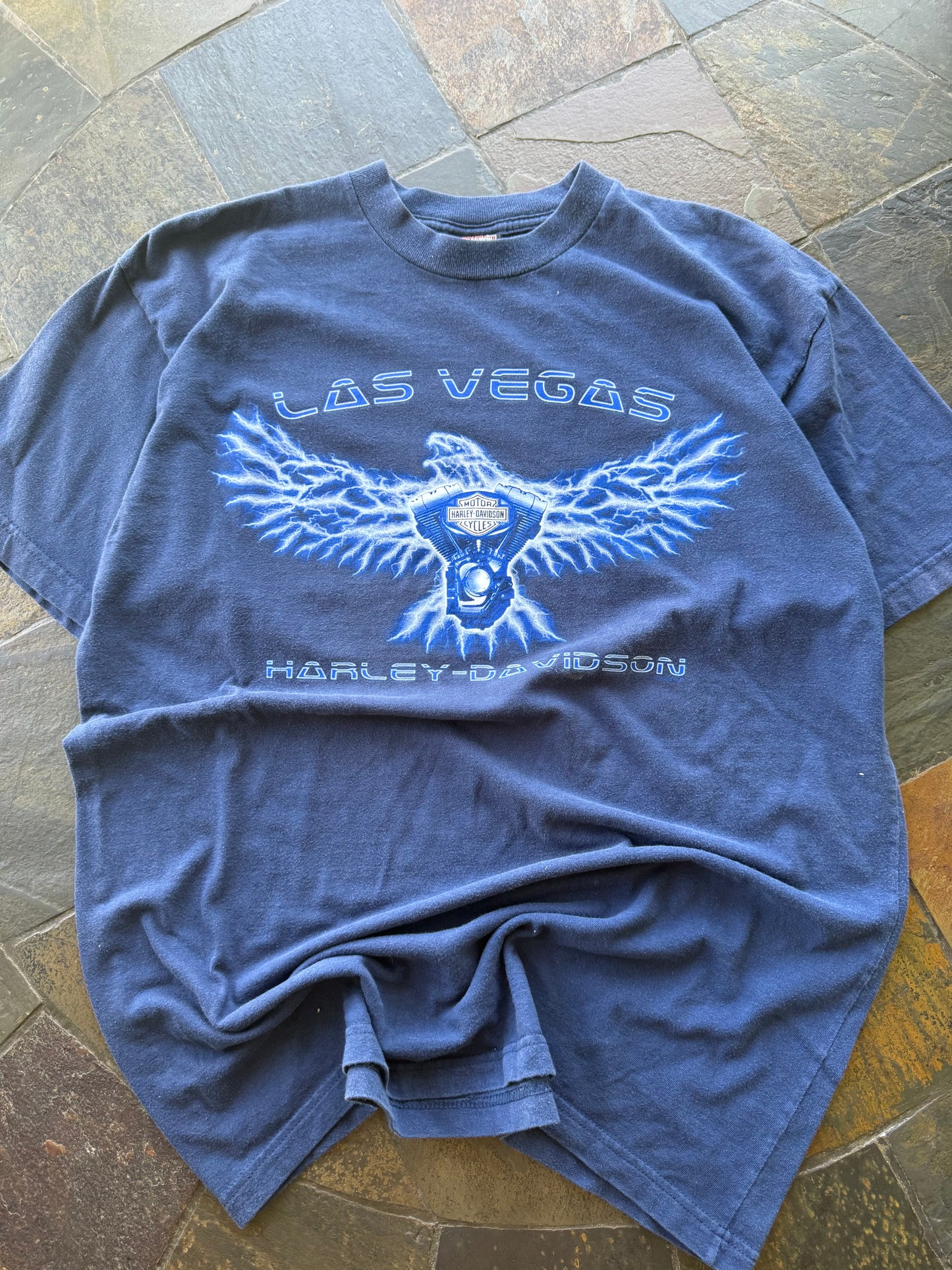 (XL) Vintage Harley Davidson Lightning Eagle Tee