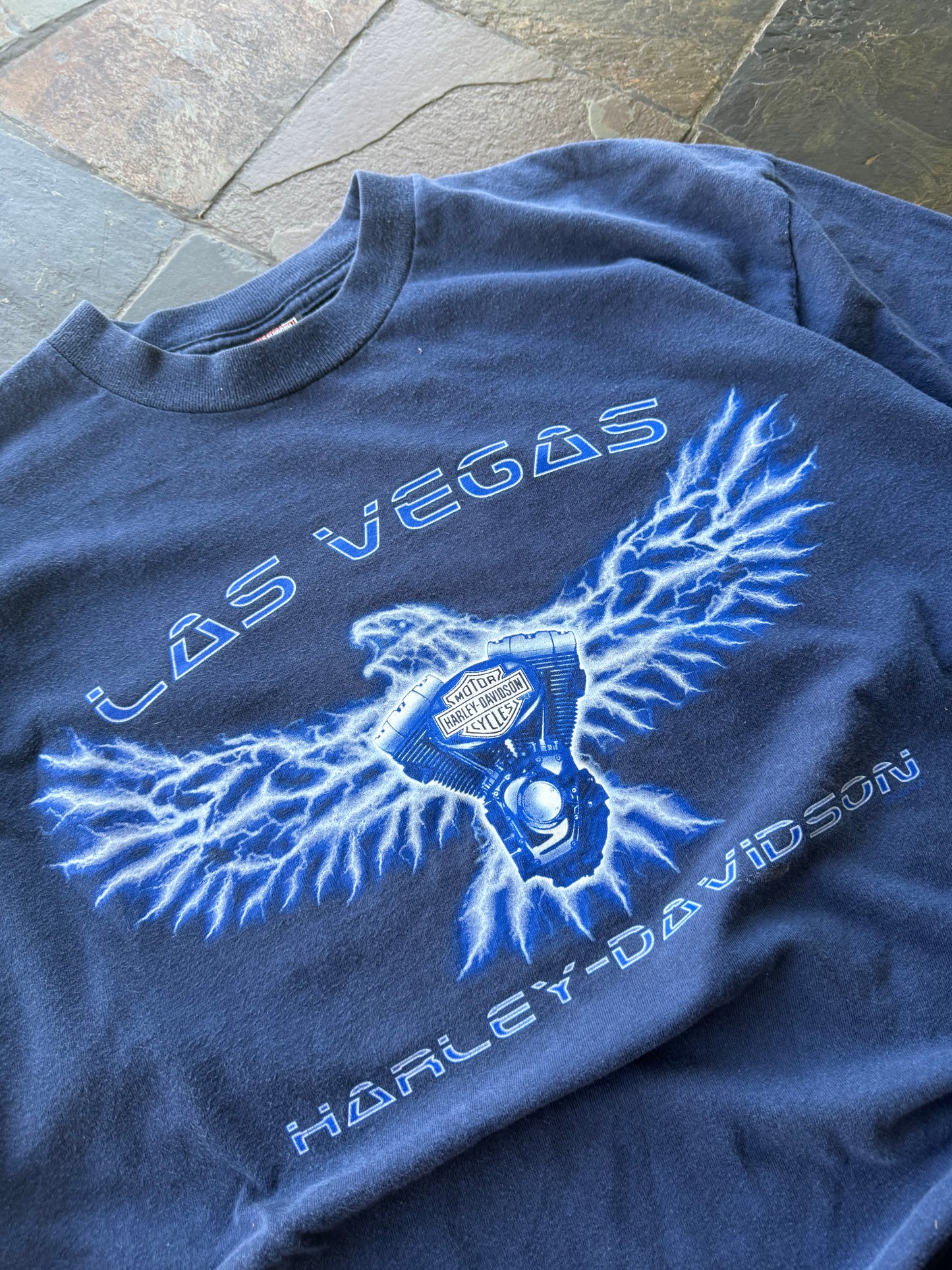 (XL) Vintage Harley Davidson Lightning Eagle Tee