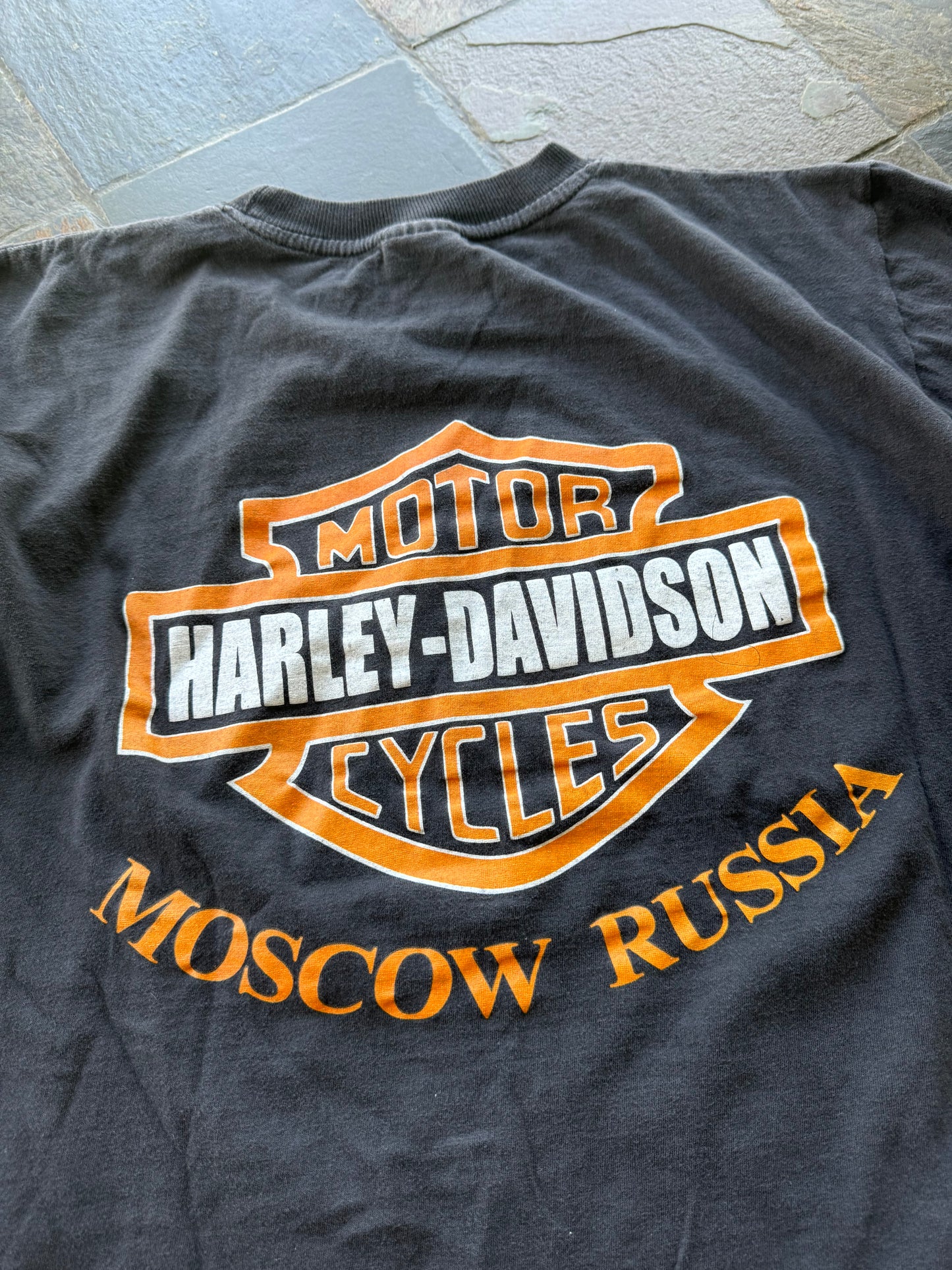 (L) Vintage Harley Davidson Moscow Tee