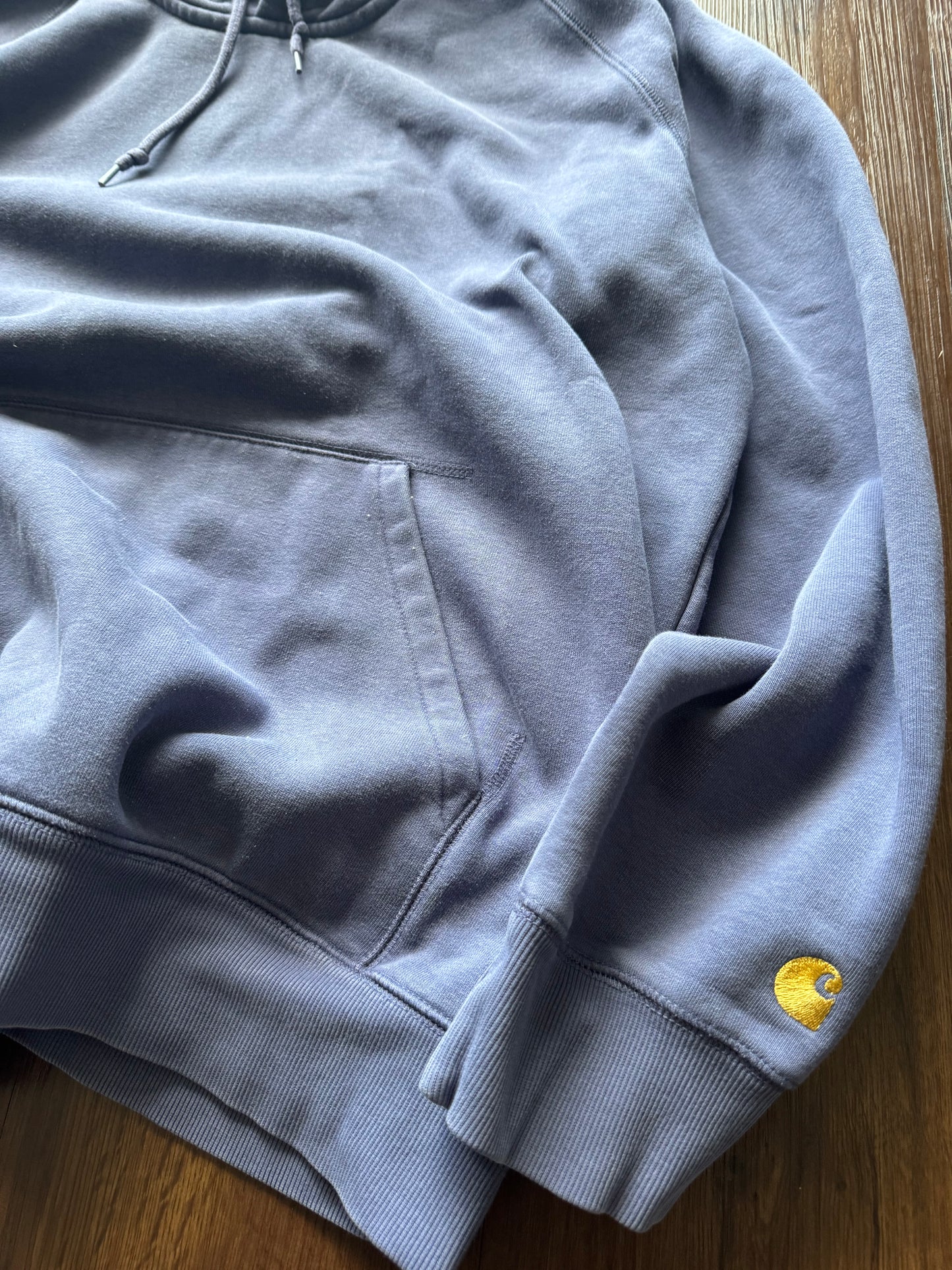 (XL) Carhartt Work in Progress Faded Blue Hoodie