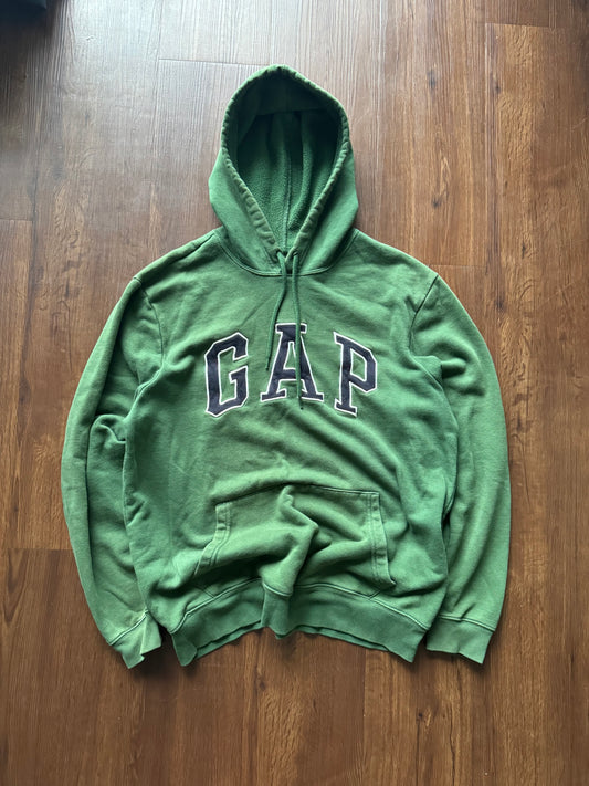 (M) Y2K Forest Green Gap Hoodie