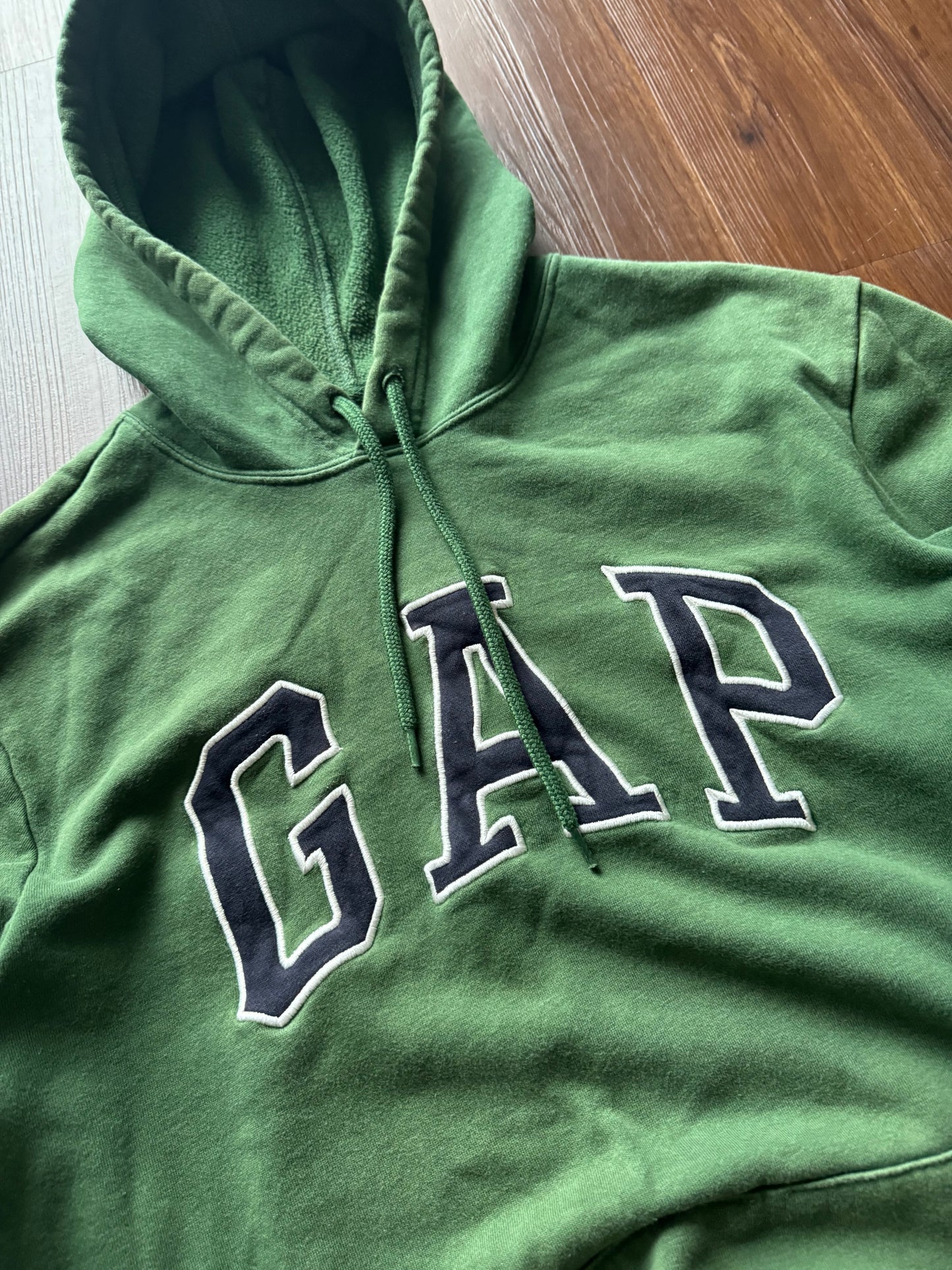 (M) Y2K Forest Green Gap Hoodie